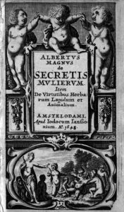 <a href="https://commons.wikimedia.org/wiki/File:Albertus_De_Secretis_Mulierum_title.jpg">McLeod</a>, Public domain, via Wikimedia Commons